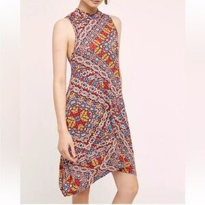 Maeve by Anthropologie Geometric Mockneck Dress